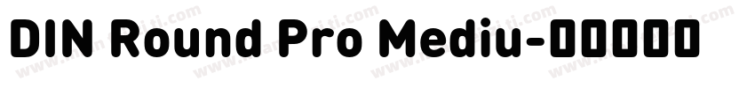 DIN Round Pro Mediu字体转换